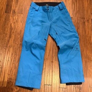 Men’s turquoise waterproof snowboard Pants by Aether size 2 ( medium)